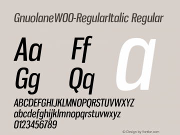 Gnuolane-RegularItalic