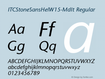 ITCStoneSansHel-MdIt