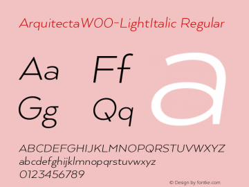 Arquitecta-LightItalic