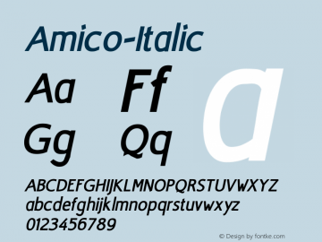 Amico-Italic