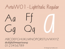 Arta-LightItalic