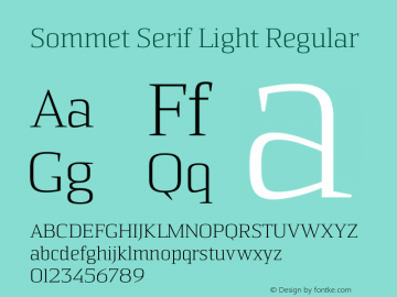 Sommet Serif Light