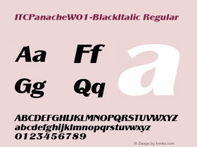 ITCPanache-BlackItalic