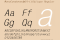 MonoCondensed-LtOblique