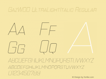 Gaz-UltraLightItalic