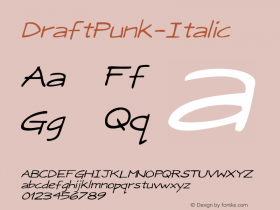 DraftPunk-Italic