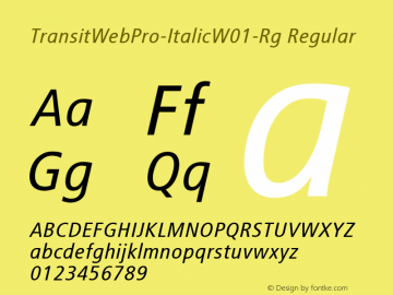 TransitWebPro-Italic-Rg