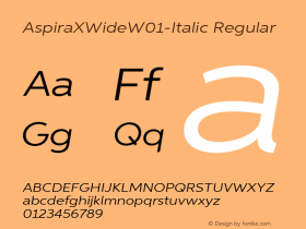 AspiraXWide-Italic