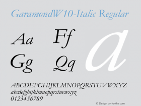 Garamond-Italic