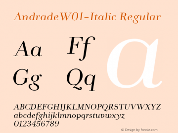 Andrade-Italic