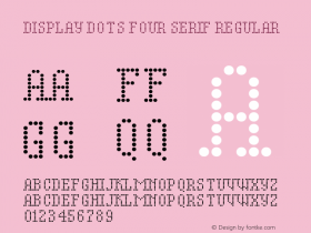 Display Dots Four Serif