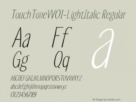 TouchTone-LightItalic