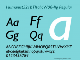 Humanist521BTItalic-Rg