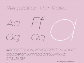 Regulator-ThinItalic