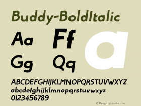 Buddy-BoldItalic