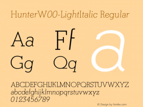 Hunter-LightItalic