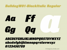 Bulldog-BlackItalic