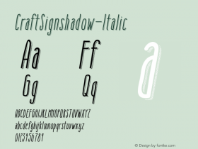 CraftSignshadow-Italic