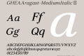 GHEAAragast-MediumItalic