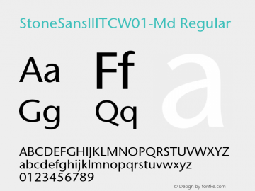 StoneSansIIITC-Md