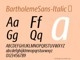 BartholemeSans-Italic