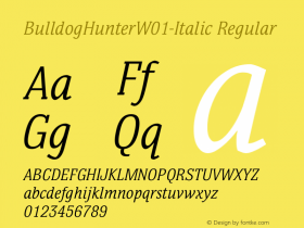 BulldogHunter-Italic