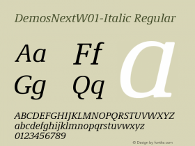 DemosNext-Italic