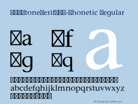 ITCStoneSerif-Phonetic