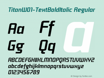 Titan-TextBoldItalic