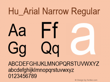 Hu_Arial Narrow