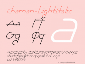 Chaman-LightItalic