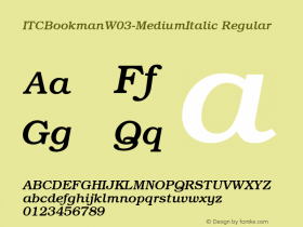 ITCBookman-MediumItalic