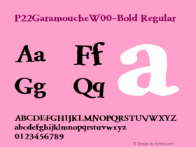 P22Garamouche-Bold