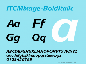 ITCMixage-BoldItalic