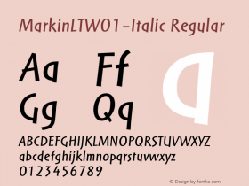 MarkinLT-Italic