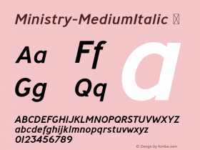 Ministry-MediumItalic