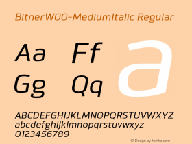 Bitner-MediumItalic