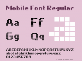 Mobile Font