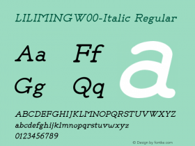 LILIMING-Italic