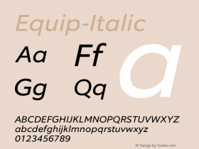Equip-Italic