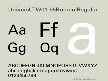 UniversLT-55Roman