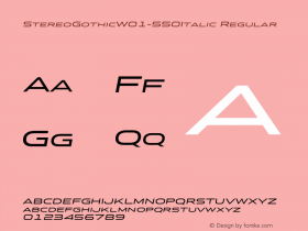 StereoGothic-550Italic