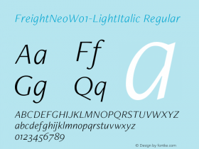 FreightNeo-LightItalic