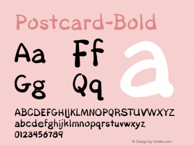 Postcard-Bold