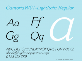 Cantoria-LightItalic