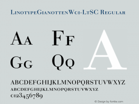 LinotypeGianotten-LtSC