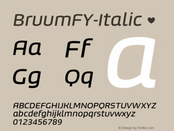 BruumFY-Italic