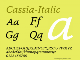 Cassia-Italic