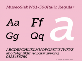 MuseoSlab-500Italic