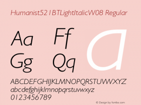 Humanist521BTLightItalic